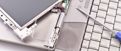 laptop taken apart